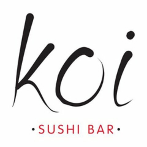 KOI · SUSHI BAR · Logo (USPTO, 06.04.2017)