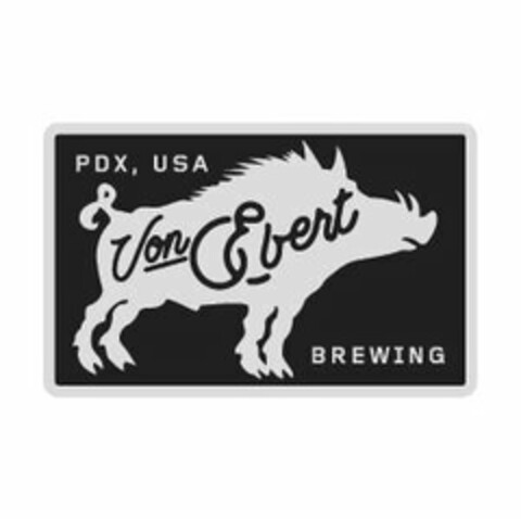 PDX, USA VON EBERT BREWING Logo (USPTO, 01/08/2018)