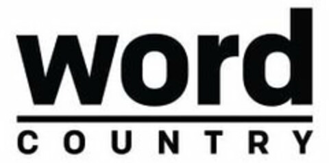 WORD COUNTRY Logo (USPTO, 04/25/2018)