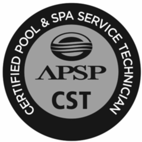 APSP CST CERTIFIED POOL & SPA SERVICE TECHNICIAN Logo (USPTO, 05/11/2018)