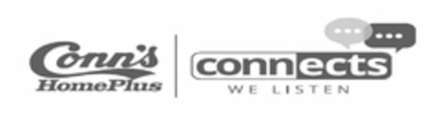 CONN'S HOMEPLUS CONNECTS WE LISTEN Logo (USPTO, 14.06.2018)