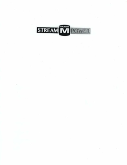 M MORSE STREAM POWER Logo (USPTO, 01.05.2019)