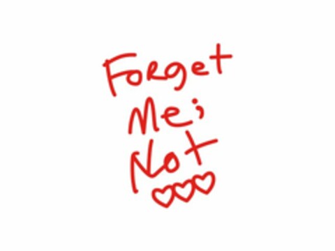 FORGET ME; NOT Logo (USPTO, 06/04/2019)