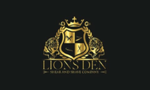 LIONS DEN SHEAR AND SHAVE COMPANY Logo (USPTO, 08/27/2019)