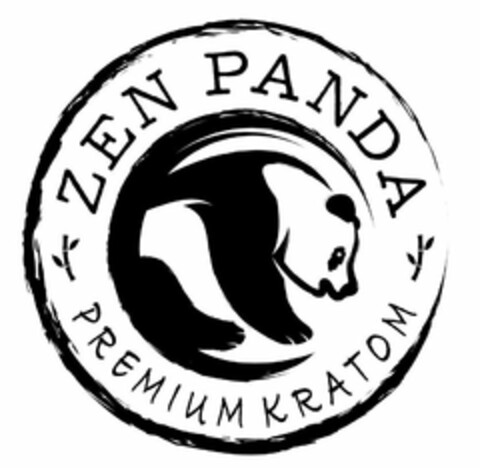 ZEN PANDA PREMIUM KRATOM Logo (USPTO, 05/13/2020)