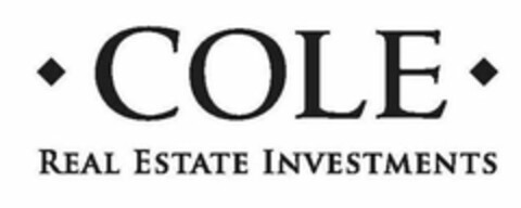 COLE REAL ESTATE INVESTMENTS Logo (USPTO, 03/29/2009)