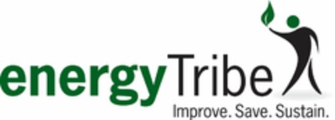 ENERGYTRIBE IMPROVE. SAVE. SUSTAIN. Logo (USPTO, 04/25/2009)