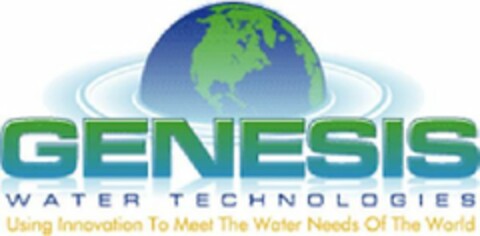 GENESIS WATER TECHNOLOGIES USING INNOVATION TO MEET THE WATER NEEDS OF THE WORLD Logo (USPTO, 01/07/2010)