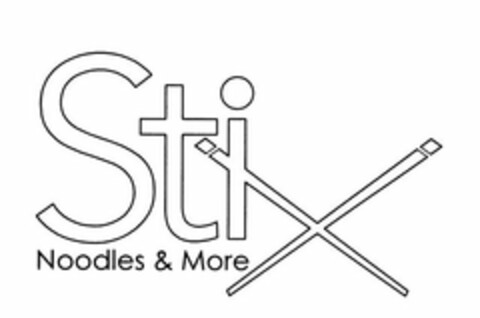 STIX NOODLES & MORE Logo (USPTO, 25.02.2010)