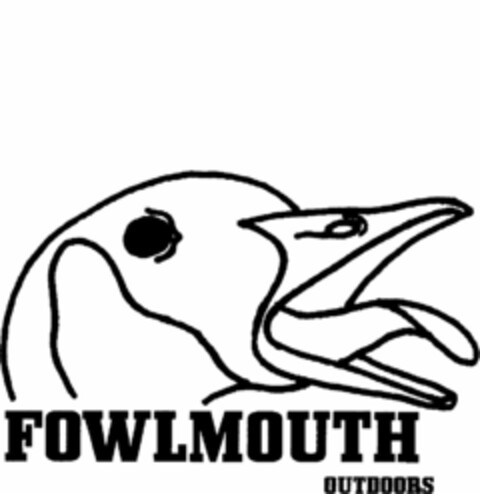 FOWLMOUTH OUTDOORS Logo (USPTO, 25.03.2010)