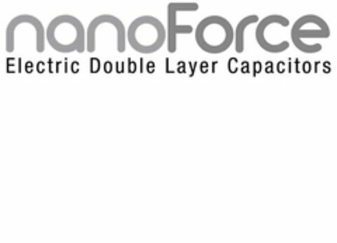 NANOFORCE ELECTRIC DOUBLE LAYER CAPACITORS Logo (USPTO, 09/08/2010)