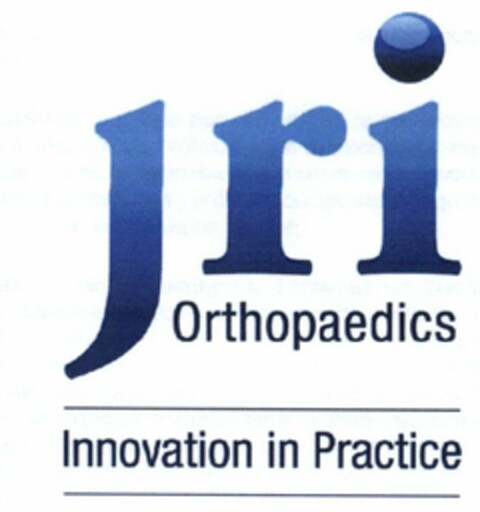 JRI ORTHOPAEDICS INNOVATION IN PRACTICE Logo (USPTO, 15.10.2010)