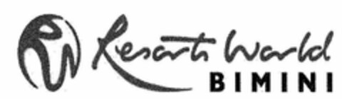 RW RESORTS WORLD BIMINI Logo (USPTO, 21.06.2013)