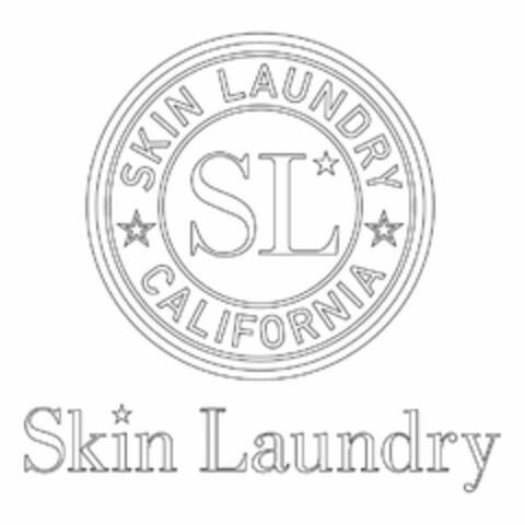SKIN LAUNDRY SL CALIFORNIA SKIN LAUNDRY Logo (USPTO, 23.01.2015)