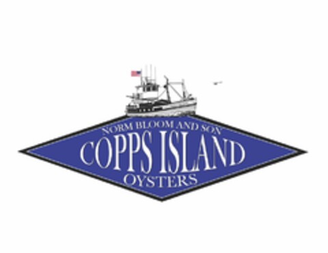 NORM BLOOM AND SON COPPS ISLAND OYSTERS Logo (USPTO, 21.04.2015)