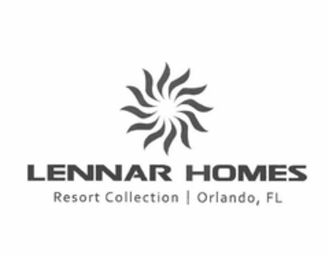 LENNAR HOMES RESORT COLLECTION | ORLANDO, FL Logo (USPTO, 10/01/2015)