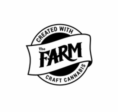 CREATED WITH THE FARM CRAFT CANNABIS Logo (USPTO, 17.05.2017)