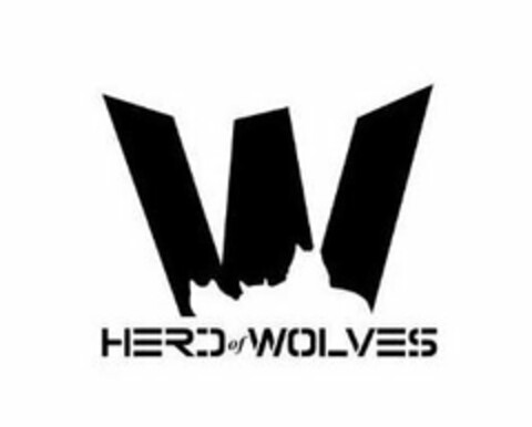 HERD OF WOLVES W Logo (USPTO, 31.07.2017)