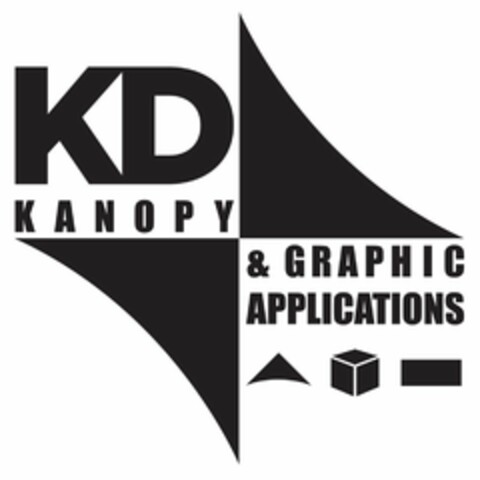 KD KANOPY & GRAPHIC APPLICATIONS Logo (USPTO, 08/11/2017)