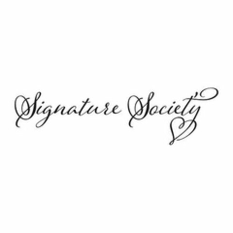 SIGNATURE SOCIETY Logo (USPTO, 09/20/2017)