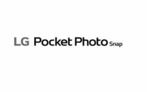 LG POCKET PHOTO SNAP Logo (USPTO, 06/18/2018)