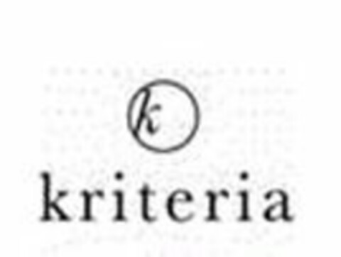 K KRITERIA Logo (USPTO, 06/18/2018)