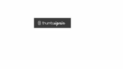 THUMBSIGNIN Logo (USPTO, 27.02.2019)