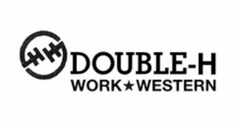 H H DOUBLE-H WORK WESTERN Logo (USPTO, 04/08/2019)