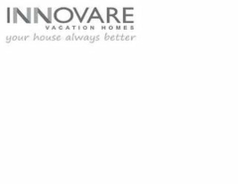 INNOVARE VACATION HOMES YOUR HOUSE ALWAYS BETTER Logo (USPTO, 26.07.2019)