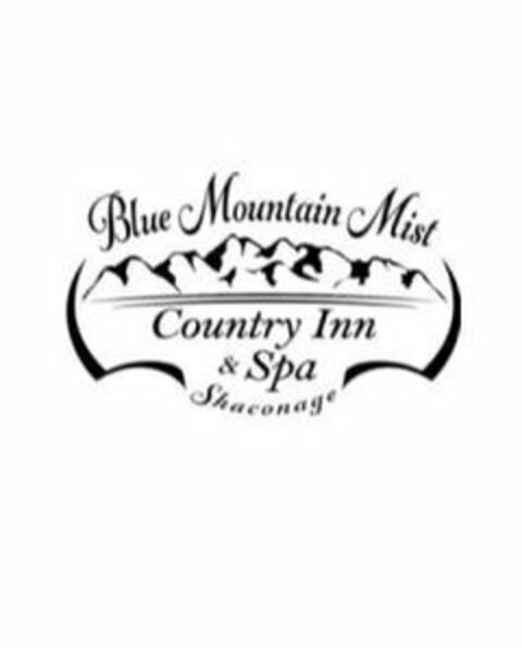 BLUE MOUNTAIN MIST COUNTRY INN & SPA SHACONAGE Logo (USPTO, 11.12.2019)