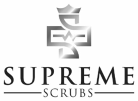 SUPREME SCRUBS Logo (USPTO, 02.01.2020)