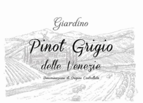GIARDINO PINOT GRIGIO DELLE VENEZIE DENOMINAZIONE DI ORIGINE CONTROLLATA Logo (USPTO, 23.06.2020)