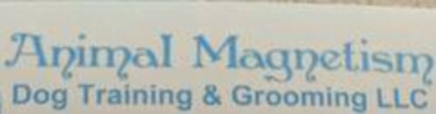 ANIMAL MAGNETISM DOG TRAINING & GROOMING LLC Logo (USPTO, 09/08/2020)