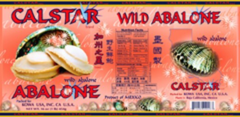 CALSTAR WILD ABALONE Logo (USPTO, 25.01.2010)