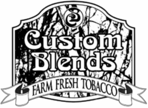 CB CUSTOM BLENDS FARM FRESH TOBACCO Logo (USPTO, 13.08.2010)