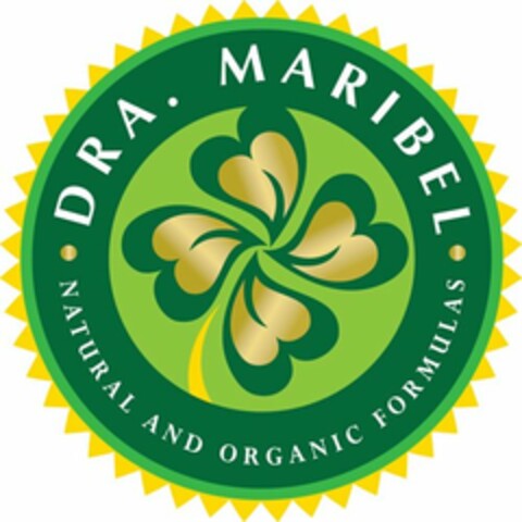 · DRA. MARIBEL · NATURAL AND ORGANIC FORMULAS Logo (USPTO, 05/12/2011)