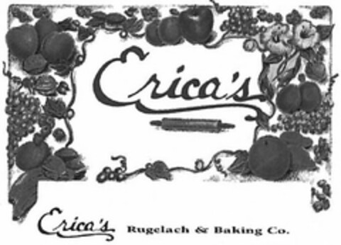 ERICA'S ERICA'S RUGELACH & BAKING CO. Logo (USPTO, 23.01.2012)