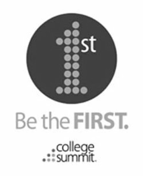 1ST BE THE FIRST. COLLEGE SUMMIT. Logo (USPTO, 12.04.2012)