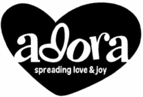 ADORA SPREADING LOVE & JOY Logo (USPTO, 14.02.2013)