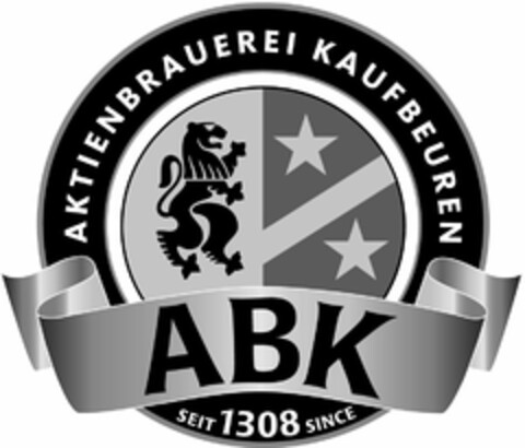 AKTIENBRAUEREI KAUFBEUREN ABK SEIT 1308 SINCE Logo (USPTO, 01.04.2014)