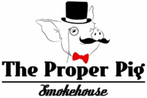 THE PROPER PIG SMOKEHOUSE Logo (USPTO, 08.08.2016)