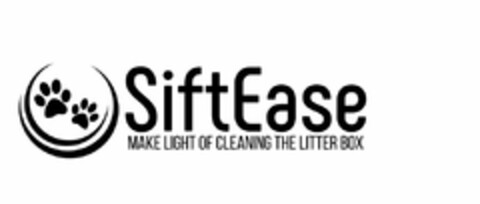 SIFTEASE MAKE LIGHT OF CLEANING THE LITTER BOX Logo (USPTO, 22.03.2017)