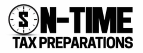 $ ON-TIME TAX PREPARATIONS Logo (USPTO, 27.04.2018)