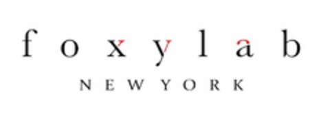 FOXYLAB NEW YORK Logo (USPTO, 23.08.2018)