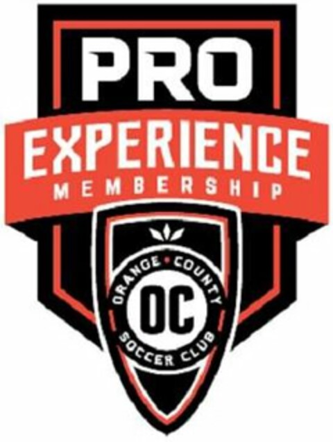 PRO EXPERIENCE MEMBERSHIP ORANGE COUNTY SOCCER CLUB OC Logo (USPTO, 02/05/2019)