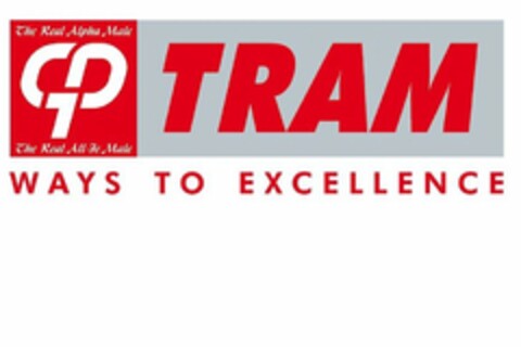 TRAM WAYS TO EXCELLENCE THE REAL ALPHA MALE 7 THE REAL ALL-FE MALE Logo (USPTO, 09/25/2019)