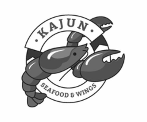 · KAJUN · SEAFOOD & WINGS Logo (USPTO, 16.10.2019)