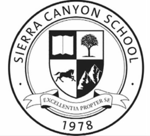 SIERRA CANYON SCHOOL 1978 EXCELLENTIA PROPTER SE Logo (USPTO, 06.11.2019)