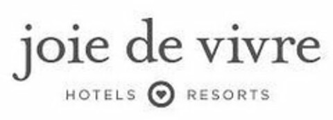 JOIE DE VIVRE HOTELS RESORTS Logo (USPTO, 20.11.2019)