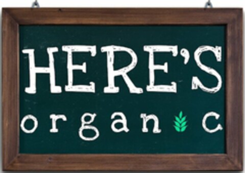 HERE'S ORGANIC Logo (USPTO, 14.05.2020)